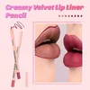 48pcs 8 colors Matte Lip Liner Kremy aksamitne wkładka do ust ołówek gładki wodoodporna 12HR Długotrwałe linijki Zestaw bez zewnętrznej skrzynki 240305