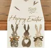Table Cloth Easter Carrots Linen Runners Dresser Scarves Decor Spring Dining Decorations