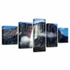 Schilderijen Angel Waterval Venezuela 5 Panel Canvas Foto Print Wall Art Schilderen Decor Voor Woonkamer Poster Geen Framed307w