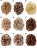 Elastisk rörig hårbulle syntetisk donut kinky lockigt scrunchie hår rullmode snabbt och enkelt chignon9471333