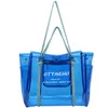 Summer Transparent Bag Women S 2024 NOWOŚĆ PVC Jelly Large Cactree Tote Beach 240312