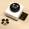 2pcsset panda sushi maker mögel ris boll mögel nori cutter stans diy söt för baby kid kök tillbehör 240304