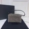Direct selling high quality women's Cosmetic Bag & Cases Fashion shiny diamond Leather Shoulder Bag Messenger Handbag armpit 244e
