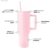 Mugs 40oz Cup Tumbler with Handle Insulated Cup Lid Straw Stainless Steel Coffee Termos Cup second generation L240312