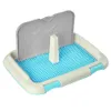 Cão vestuário pet gato treinamento bandeja de toalete esteira interior treliça filhote de cachorro potty bedpan pee pad acessórios para cães pequenos gatos produtos2186