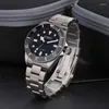 Wristwatches Octopus Men Automatic Watch 39mm Titanium Mechanical Wristwatch Diver 200M Waterproof BGW-9 Luminous Ceramic Bezel PT5000 SW200