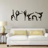 Ginnastica Ragazze Adesivo da parete Sport Decalcomania da muro in vinile Ginnastica Silhouette Poster da parete Decorazione della casa Camera delle ragazze Murale282k