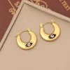 New Jewelry Geometry Stainless Steel Personalized Eyes Earstuds Minimalist Earrings E476