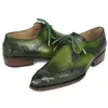 Totem verde stampato scarpe da uomo in vera pelle scarpe a punta slip on scarpe eleganti per la festa nuziale mocassini moda vintage 240307