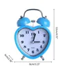 Autres horloges Accessoires Réveil de cloche en forme de coeur sans tic-tac réveil avec veilleuse pour enfants filles chambre décor à la maison L2403