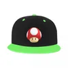 Casquettes de baseball Personnalisé Super Champignon Jeu Casquette de baseball Plat Skateboard Snapback Femmes Hommes Réglable Dessin Animé Hip Hop Chapeaux