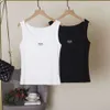 summer women vest designer tank tops womens fashion graphic embroidery outer vests slim round neck sleeveless Tops