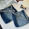 Bolsas de ombro denim totes bolsas de embreagem vintage cruz corpo mulheres luxo com corrente de prata saco de viagem grande capacidade designer sacos