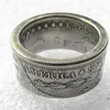 Handmake Coin Ring av Morgan Dollars Bröllop eller presentförsäljning för män eller kvinnor Jewelryus Size8-161705