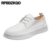 Casual Shoes Men Flatforms Athletic Derby Lace Up Flats Trainers Hiss Rund Tå Skate Tjock Sole Sport Muffin Dress Business Business