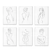 Paintings Woman One Line Drawing Art Canvas Painting Abstract Female Nude Figure Poster Body Minimalist Print Nordic For Home Deco213v