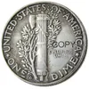 US Mercury Dime 1918 P S D versilberte Bastelkopie-Münzen, Metallstanzen, Herstellungsfabrik, 280 V