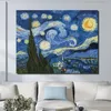 Canvas Schilderijen Vincent Van Gogh Sterrenhemel Beroemde Kunst Reproductie Woondecoratie Prints Poster Wall Art Unframed239W