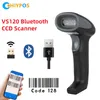 CHIYI VS210 Handheld Wirelress Barcode Scanner E VS220 Bluetooth 1D2D QR Leitor de código de barras PDF417 para IOS Android IPAD 240229