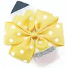 Haaraccessoires Schattige Prinses Hoofdtooi Kinderen Boog Kleine Haarspeld Meisje Polka Dot Effen Kleur Mode