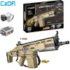 سلسلة SWAT العسكرية يمكن أن تطلق النار على الرصاص الطوب الأسلحة التعليمية FN Scar 17S Gatinged Model Building Build Gifts C11309W