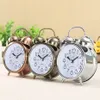 Reloj despertador creativo, reloj despertador Retro Vintage con puntero silencioso, despertador fuerte con campana y luz para mesita de noche, decoración del hogar 2782