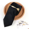 Tie Clips Solid Mens Neck Clip 35 Colors Necktie For Businessmen Father Christmas Gift Drop Delivery Jewelry Cufflinks Clasps Dhbd9