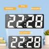 Andere Uhren Zubehör Neueste Digitaluhr LED Wecker Schlafzimmer Elektronische Desktop-Uhr mit Temperaturanzeige Einstellbare Helligkeit 12/24 StundenL2403