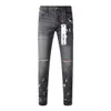 Purple Brand jeans American High Street peinture gris vieilli 9039