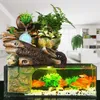 rium fish tank artificial landscape rockery water fountain with ball ornaments living room desktop lucky home bar decoration Y2009266G