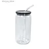 Mokken 16 oz Plastic Mason Jar PP acryl enkellaagse beker met rietje 500 ml Clear Mason Can PP Drinkbeker L240312