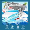 Sand Play Water Fun Electric Water Gun Waterproof Automatic Cartoon Water Gun Interactive Summer Pool Beach Outdoor Play Toys For Kids Adult Gifts L240312