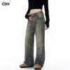 Casual Pants 11Kn American Pants Autumn 2023 New Low Waisted Micro Flared Slimming Straight Leg Jeans For Men Brand