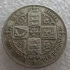 Один флорин 1852 года Великобритания Англия Ремесленная Великобритания Великобритания 1 готическая серебряная копия монеты 309R