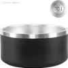 Boomer Dog Bowls 32 Oz من الفولاذ المقاوم للصدأ غير القابل للصدأ غير القابل للانزلاق Tumblers مزدوج الفراغ المعزول سعة كبيرة 32 أوقية الكلاب وعاء الحيوانات الأليفة الإمدادات 284h