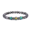 6mm Temperature Changes Color Mood Bead Stone Bracelet Stone Lava Black Onyx Beaded Gemstone Friendship Bracelets Women Fashion Jewelry