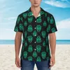 Camisas casuais masculinas roxo açúcar crânio havaiano camisa masculina praia zumbi morto impressão manga curta harajuku gráfico legal blusas oversize