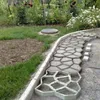 Bricolage en plastique chemin fabricant moule manuellement pavage ciment brique moules Patio dalles de béton chemin jardin ornements goutte 210318255y