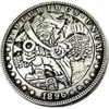 HB45 Hobo Morgan Dollar crâne zombie squelette copie pièces de monnaie en laiton artisanat ornements décoration de la maison accessoires 205L