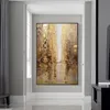 Streszczenie obrazu olejnego ręcznie robione jesień Brown Modern Wall Art for Home Cuadros Canvas obrazy Duże dekoracja salonu Unframe2487