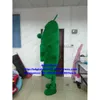 أزياء التميمة الأزياء الخضراء Cuke Cusumber منشفة القرع Loofah Luffa Melon Mascot Massume Banquet Warey Wore ZX2543 جميلة