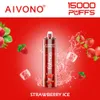 오리지널 Aivono Shisha Hookah 퍼프 15k DTL vaping 스타일 15000 퍼프 퍼프 일회용 vape 펜 e 담배 deivce 24ml 미리 채워진 충전식 600mAh 배터리 10 맛