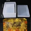 New Transparent Silicone Mould Dried Flower Resin Decorative Craft DIY Storage tissue box Mold epoxy molds for jewelry Q1106243j