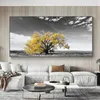 Gele Boom Home Decor Schilderij Gedrukt Op Canvas Wall Art Pictures Voor Woonkamer Landschap Posters En Prints Modern Cuadros2954