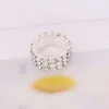 Novo personalizado cheio de diamante elástico moda e elegância ins anel feminino na moda handpiece r19