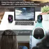 Hoparlörler Elegiant SR600 10W Bilgisayar Hoparlörleri Stereo Ev Sineması Ses Sistemi RGB Işık Efekt Müzik Oyuncusu USB Powered 3.5mm Aux Giriş