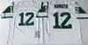 Vintage Football 90 Dennis Byrd Jersey 85 Wesley Walker 28 Curtis Martin 80 Wayne Chrebet 12 Joe Namath 73 Joe Klecko 99 Mark Gastineau 1989 2004 Retro Green White