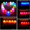 3 5 4 5 cm LED Tealight Tea Candles Flameless Light Battery Operated Wedding Birthday Party Christmas Decoration 50lots send DHL231x