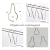 Otros suministros festivos para fiestas 5000 piezas Nuevo acero inoxidable cromado Ducha Baño Cortina de baño Anillos Clip Ganchos de fácil deslizamiento 32681 Dh8Gm