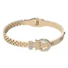 Bracciale in oro di design per donna Gioielli di lusso Carer Original Trendy LOVE Bracciale in argento 18 carati con diamanti V-oro Gioielli da sposa stile aperto per regalo con scatola M67A